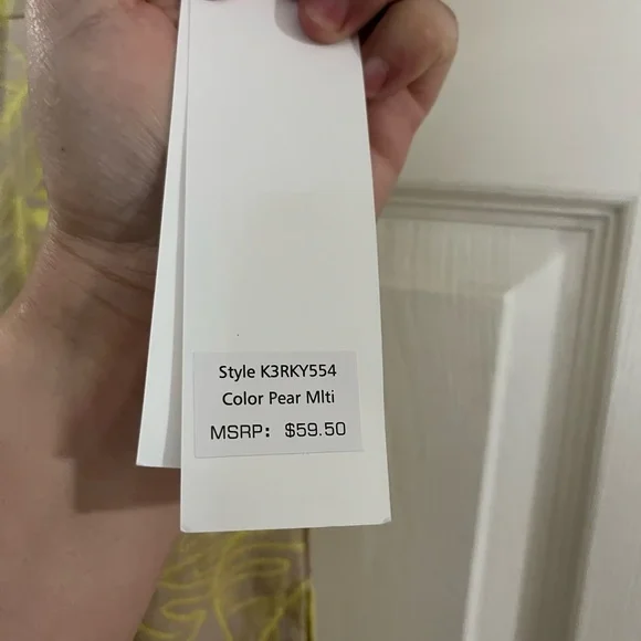 🔥3/$15🔥 NWT Calvin Klein Linen Top - Picture 3 of 5